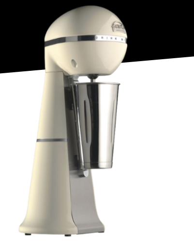 Mixer für Getränke A-2001 cream 15.000 bis 22.000 U/min ARTEMIS by NOSCH mit Edelstahl-Becher