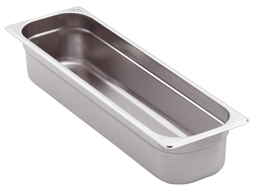 GN-Behälter Edelstahl 2/1 4 cm, 10 Liter