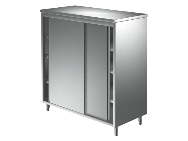 Edelstahl Geschirrschrank / Hochschrank 200 x 60 x 200 cm mit