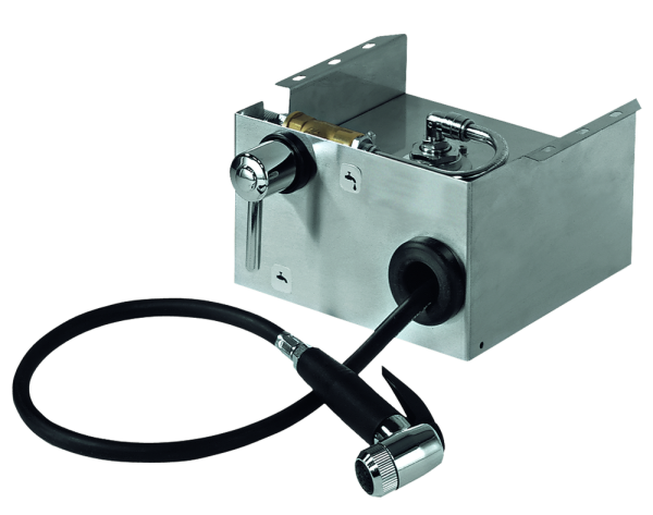 KBS Waschbrause mit 1,6 m Schlauch und Schlauchaufroller 1/2"