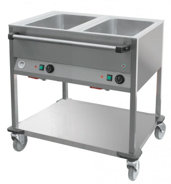 Bain-Marie-Wagen, 2 x GN 1/1, quer