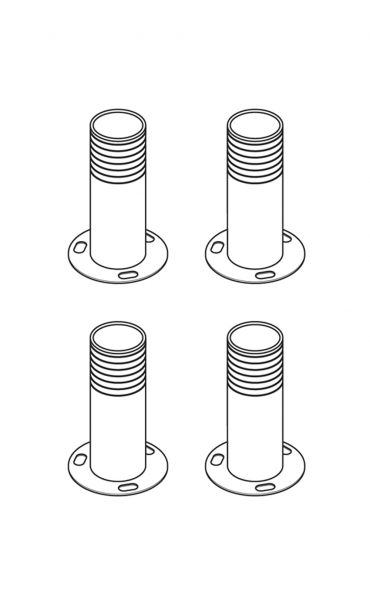 SET mit geflanschten Füßen für Untergestell, zur Installation auf Schiffen