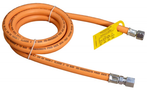 Gasschlauch 150 cm, beidseitig 1/4“lks